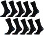 Apollo sokken set van 10 zwart - Thumbnail 1