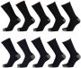 Apollo sokken set van 10 zwart donkerblauw - Thumbnail 1