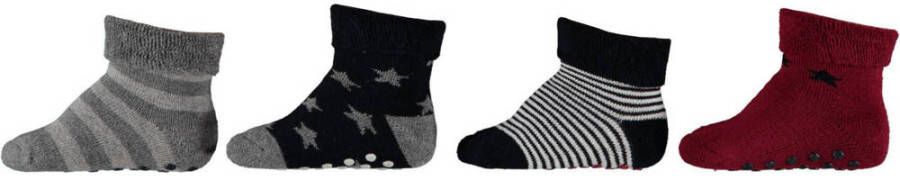Apollo sokken set van 4 multi Jongens Katoen All over print 56-68