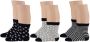 Apollo sokken set van 6 blauw grijs Meisjes Stretchkatoen All over print 56-68 - Thumbnail 1