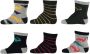 Apollo sokken met all-over print set van 6 multi Katoen All over print 56-68 - Thumbnail 1