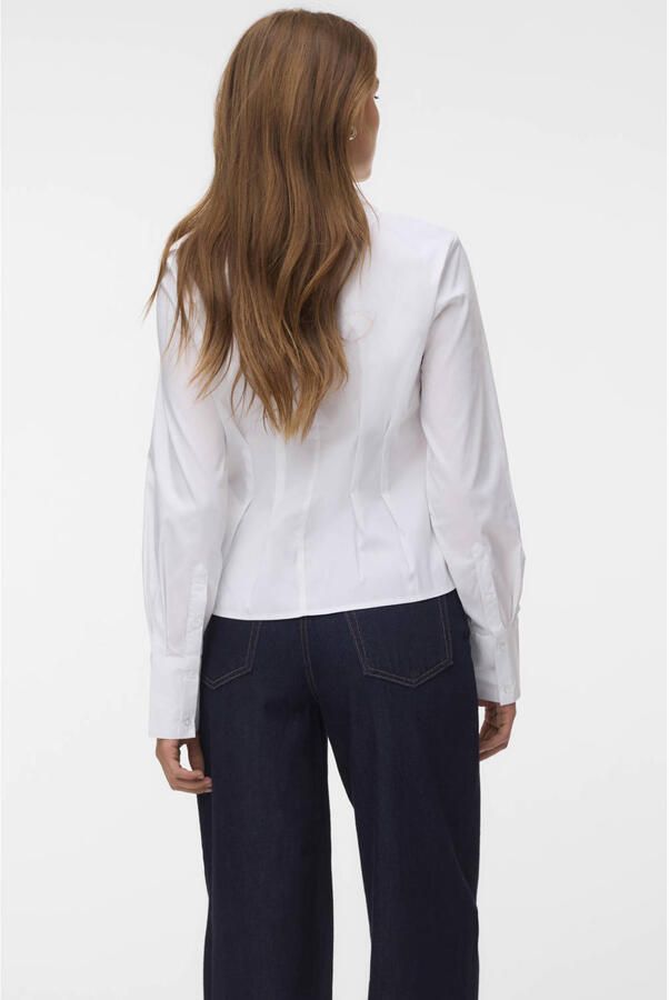 AWARE blouse met plooien wit - Foto 3