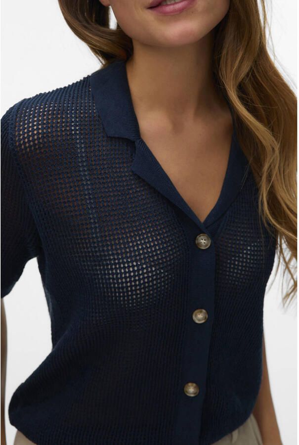 Aware Sweater Saga Cardigan Dark Sapphire