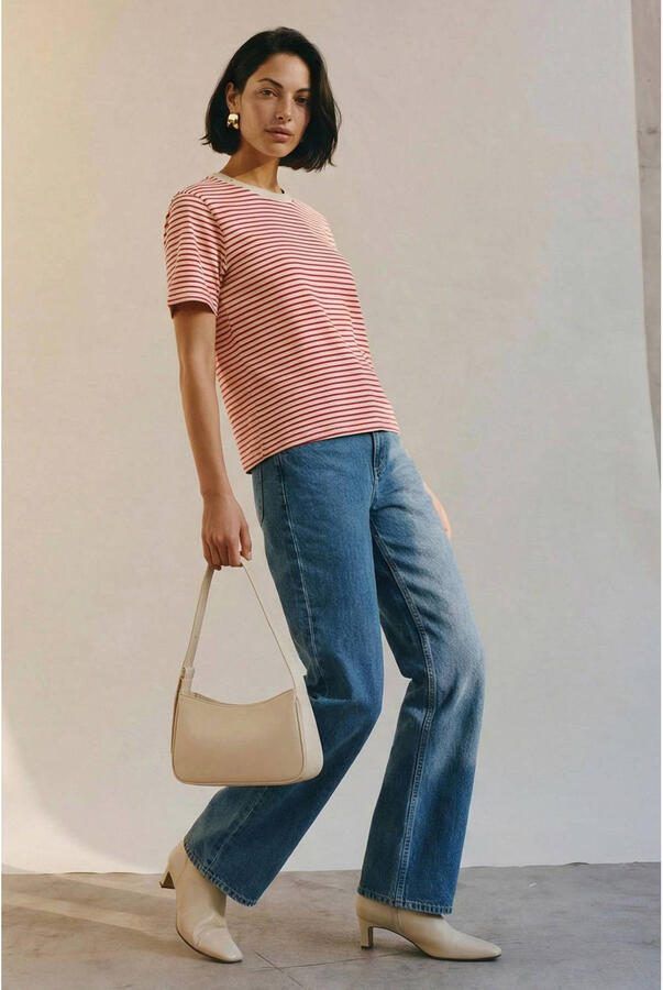 AWARE gestreepte T-shirt rood - Foto 2