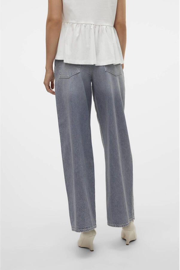 AWARE high waist wide leg jeans grey denim