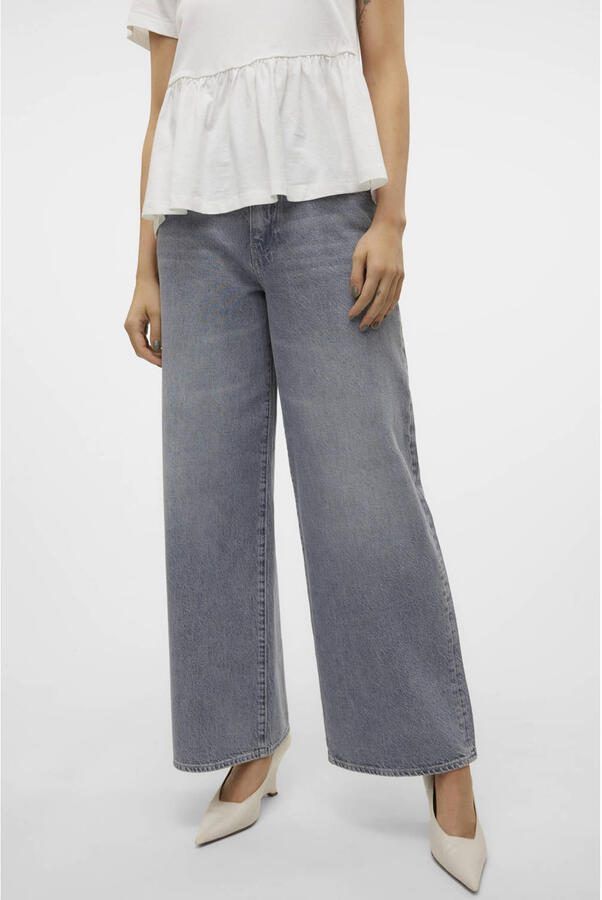 AWARE high waist wide leg jeans grey denim - Foto 2
