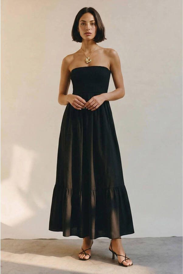 AWARE maxi jurk zwart - Foto 2