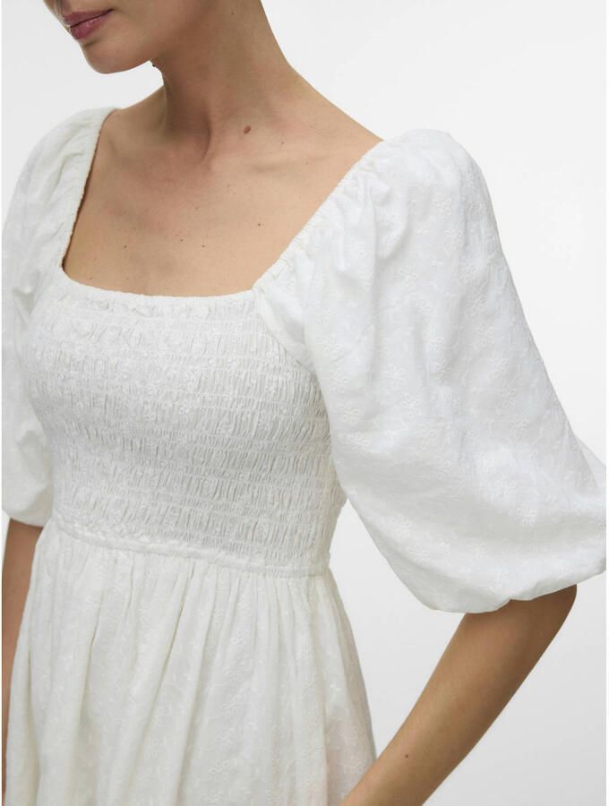 AWARE mini jurk met borduursels wit - Foto 2