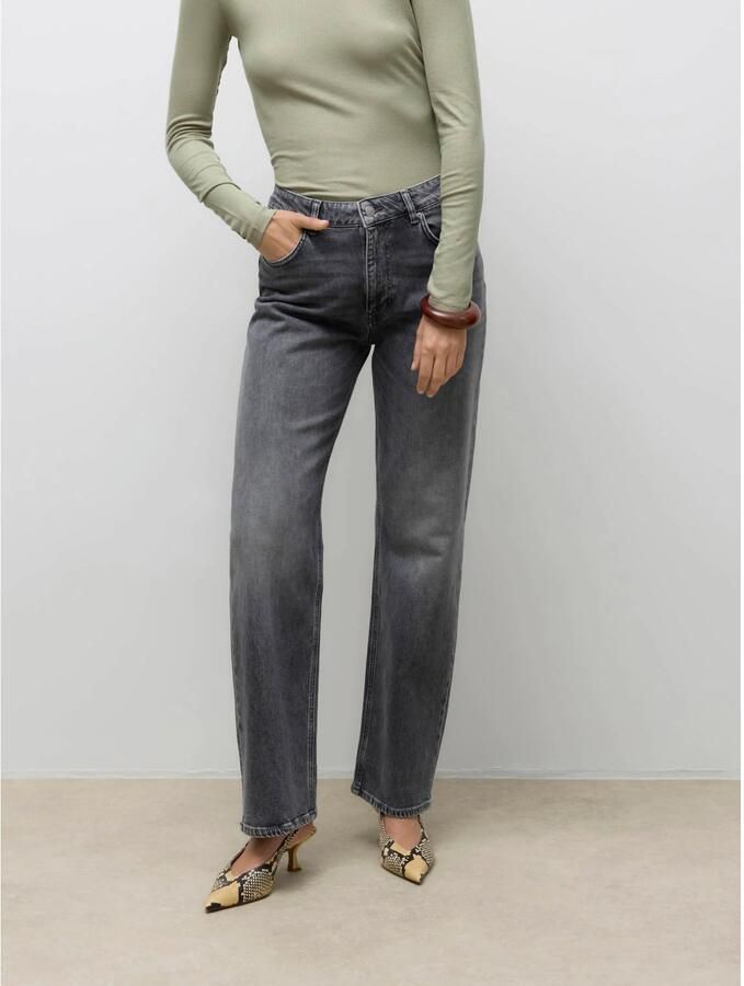 AWARE straight leg jeans grey denim