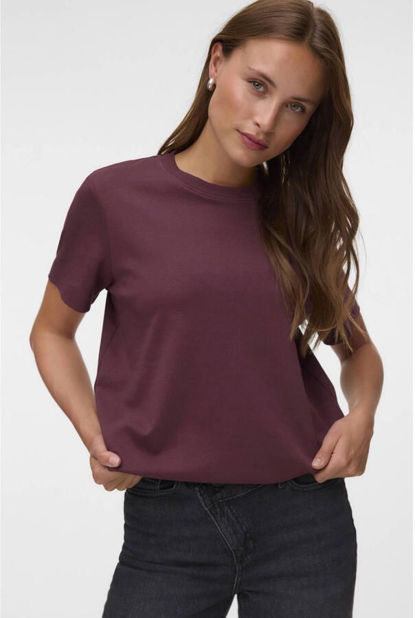 AWARE T-shirt donkerrood - Foto 2