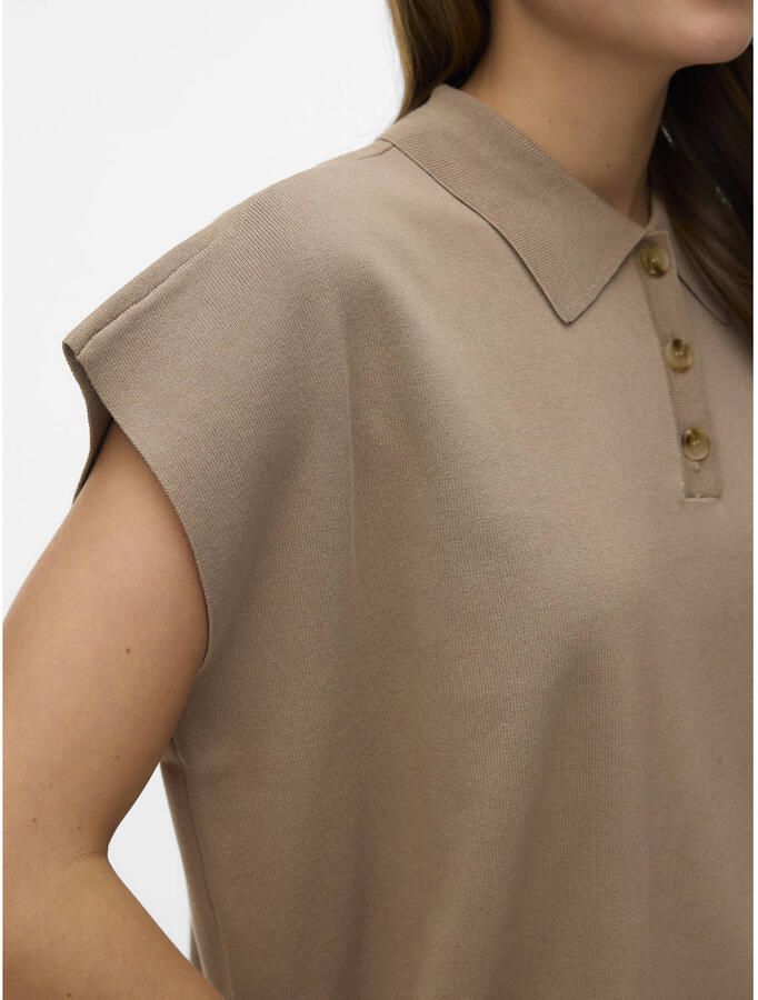 AWARE top gebreid taupe - Foto 2