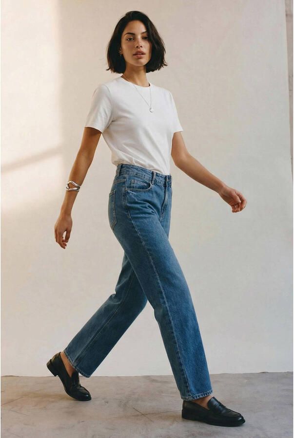 Vero Moda Awnaima O-Neck T-Shirt Snow White Heren - Foto 2