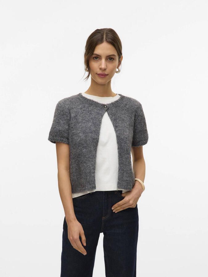 AWARE wollen gebreid vest grijs