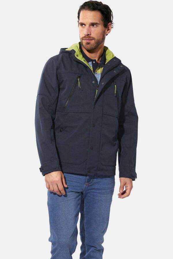 Babista ANVIRO softshell jas Plus Size donkerblauw