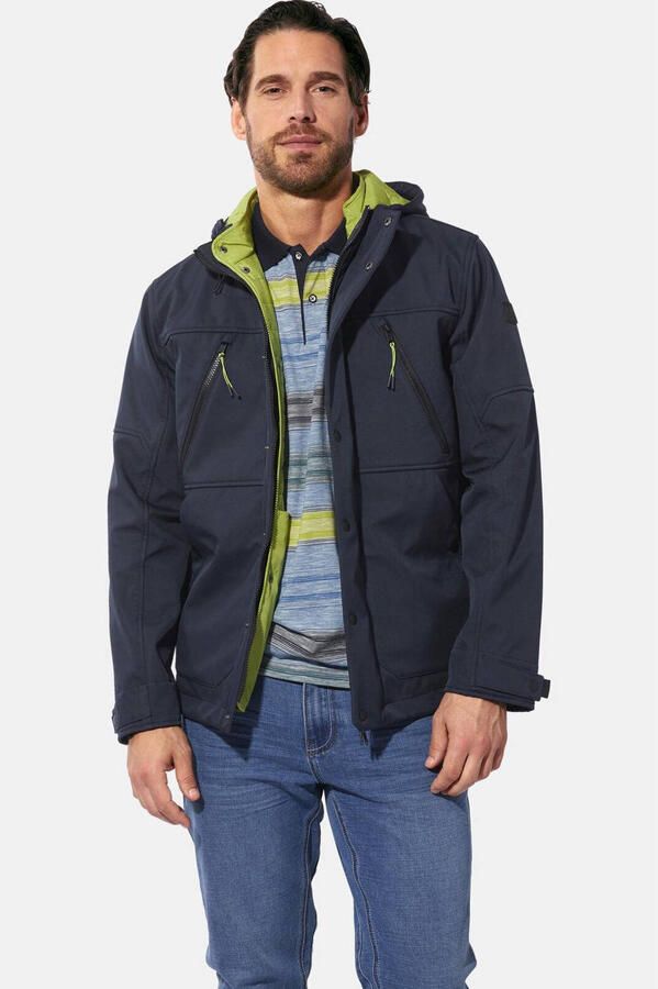 Babista ANVIRO softshell jas Plus Size donkerblauw - Foto 3