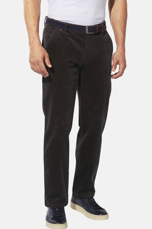 Babista corduroy regular fit broek +FIT Collectie Plus Size donkerbruin - Foto 2