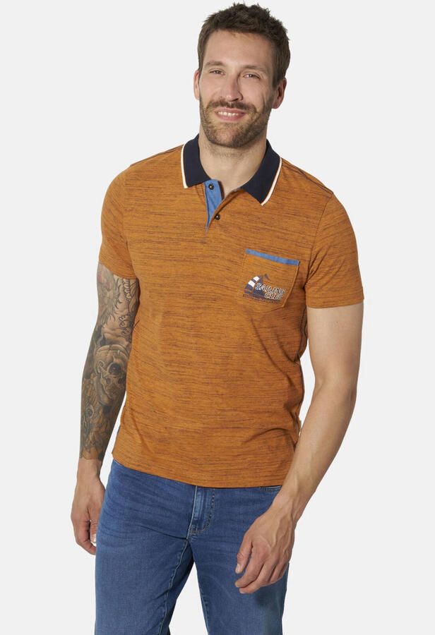 Babista DONGIO regular fit polo Plus Size oranje