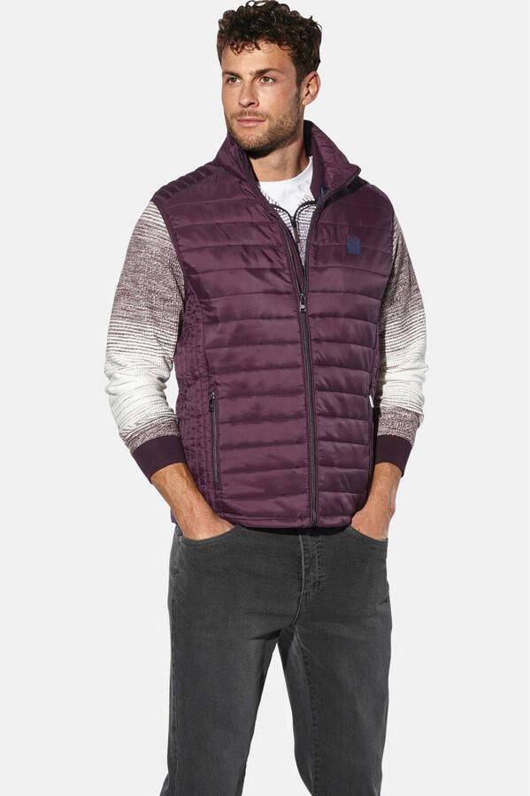 Babista FERMINO quilted bodywarmer +FIT Collectie Plus Size donkerrood