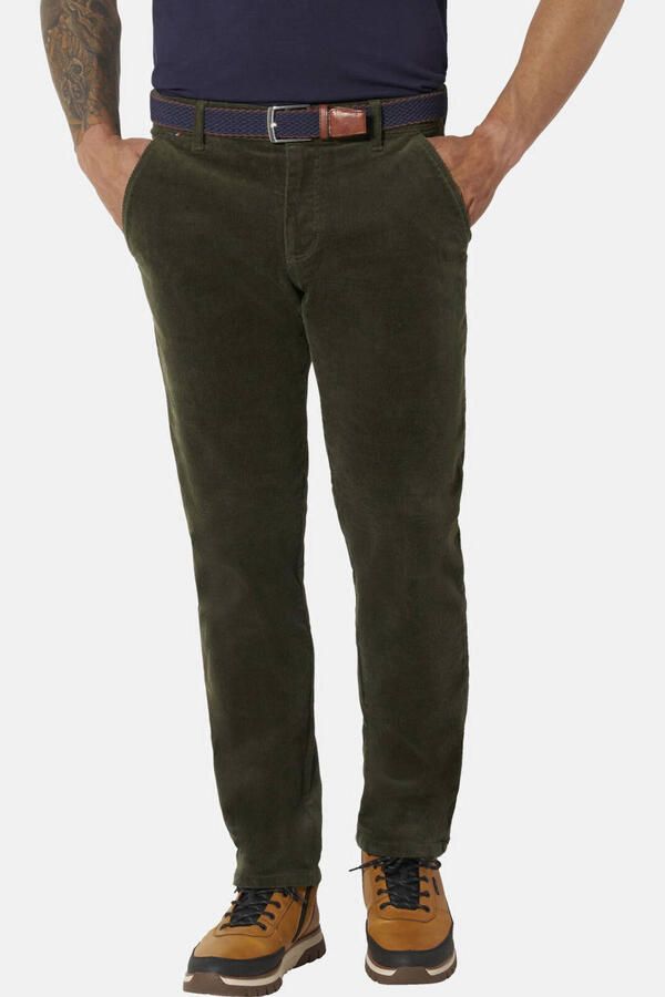 Babista +FIT Collectie Plus Size regular fit casual corduroy broek donkergroen