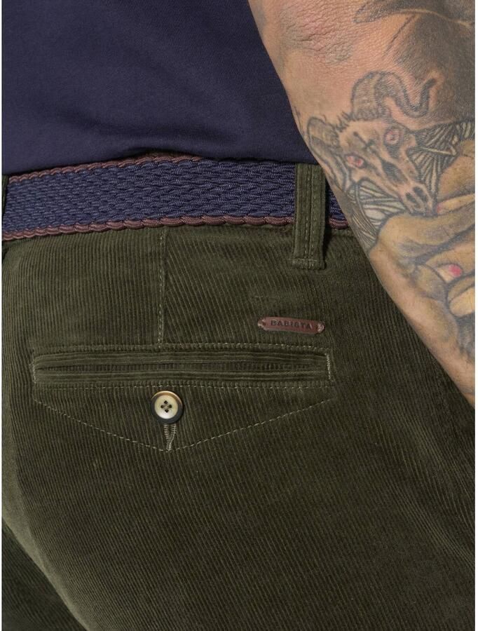 Babista +FIT Collectie Plus Size regular fit casual corduroy broek donkergroen - Foto 2