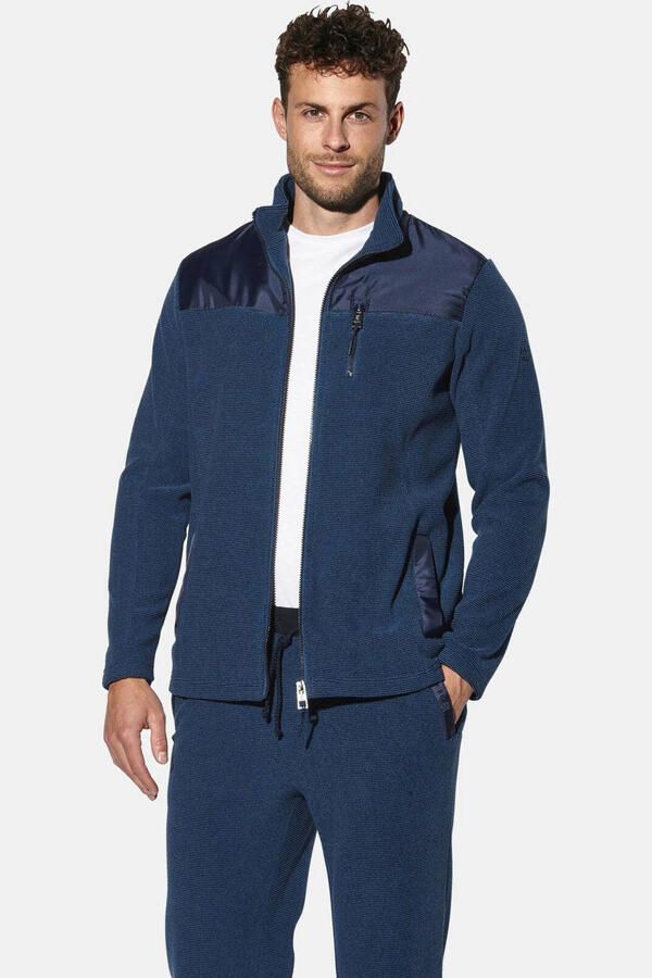Babista fleecevest Plus Size blauw