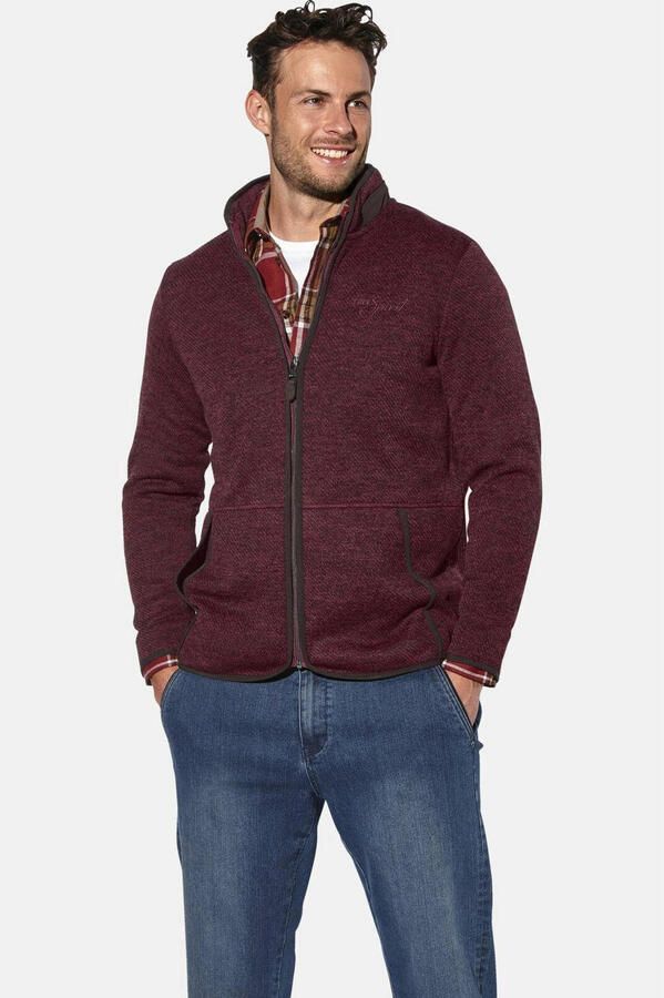 Babista fleecevest Plus Size donkerrood - Foto 2