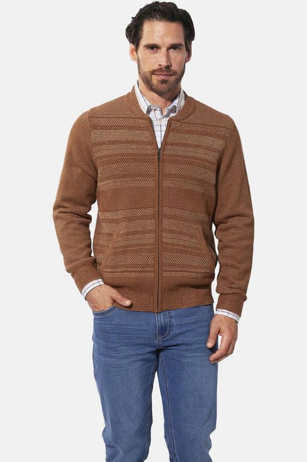 Babista gebreid vest CALEN bruin