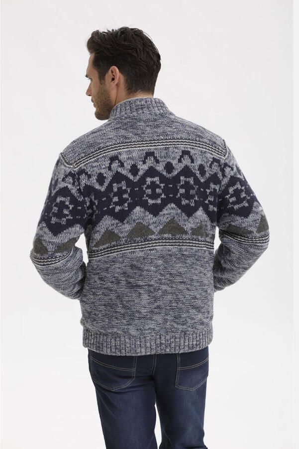 Babista gemêleerd vest Plus Size met wol grijs - Foto 2