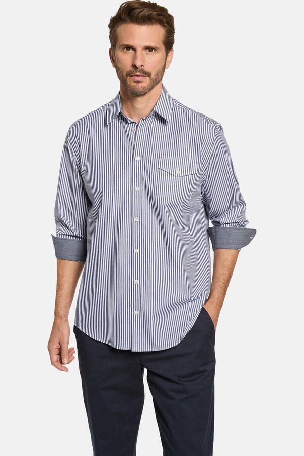Babista gestreept regular casual overhemd MARINARI blauw