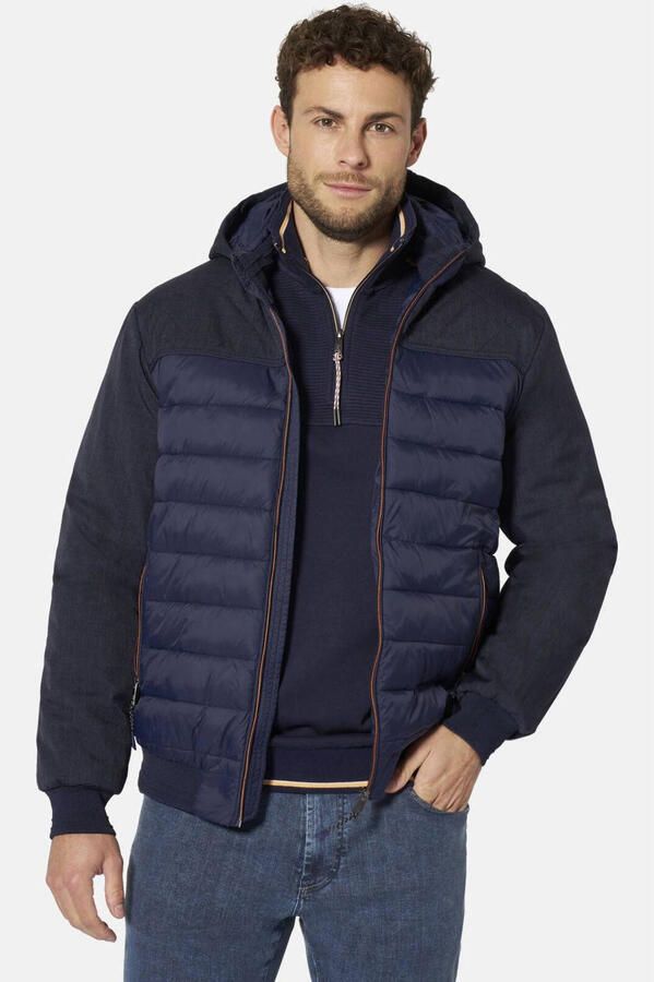 Babista gewatteerde jas Plus Size donkerblauw - Foto 3