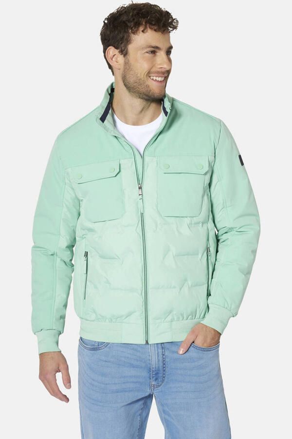 Babista gewatteerde jas Plus Size mintgroen