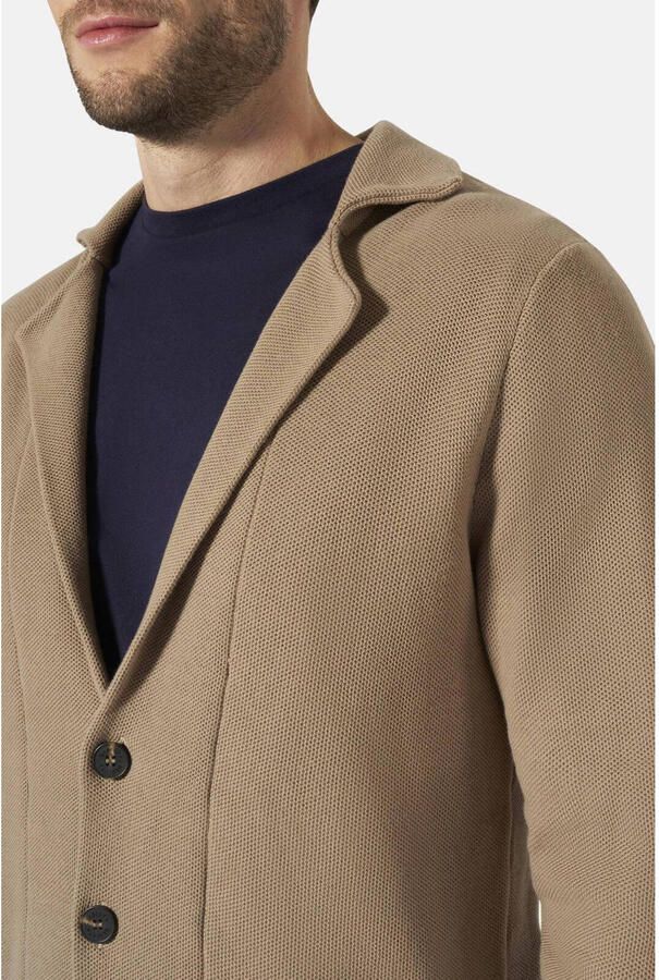 Babista katoenen gebreid vest Plus Size beige - Foto 2
