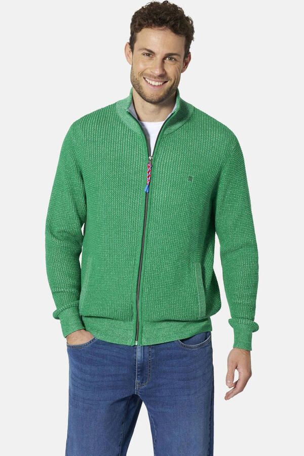 Babista katoenen gebreid vest Plus Size groen