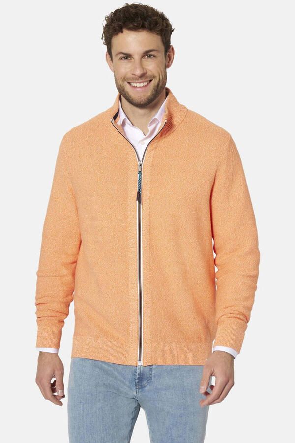 Babista katoenen gebreid vest Plus Size oranje