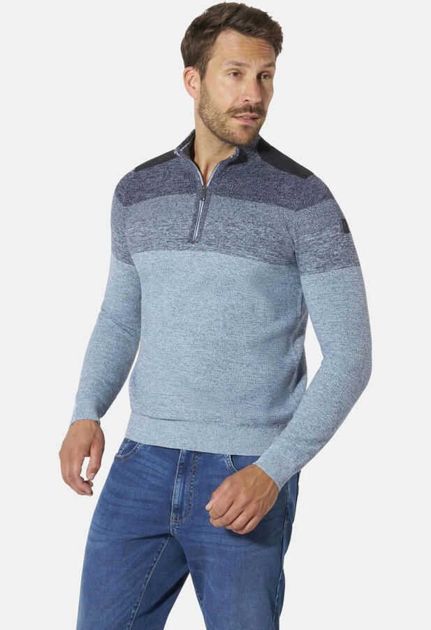 Babista katoenen regular fit gebreide trui +FIT Collectie Plus Size lichtblauw