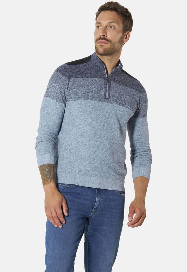 Babista katoenen regular fit gebreide trui +FIT Collectie Plus Size lichtblauw - Foto 3
