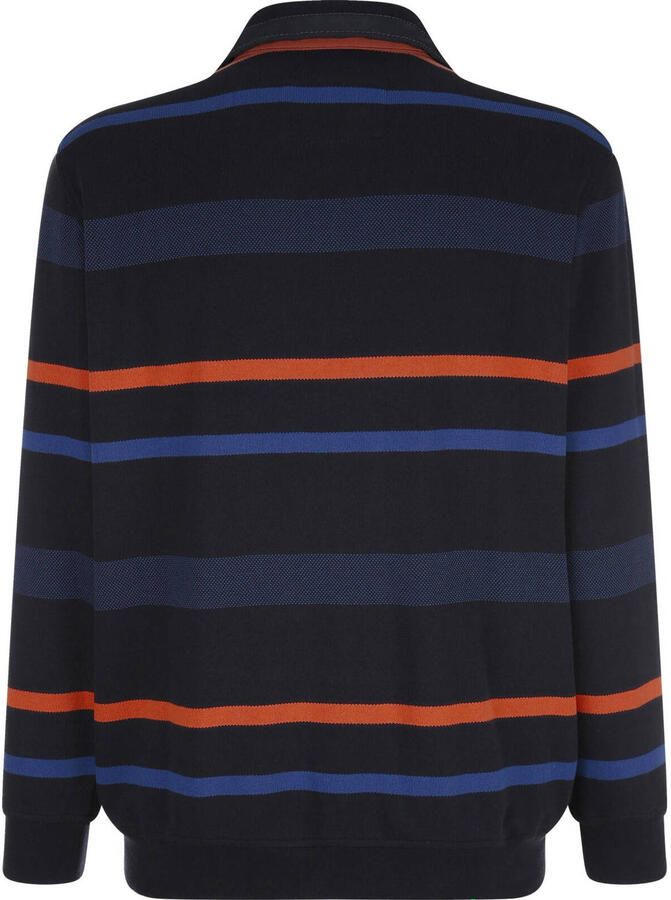 Babista katoenen regular fit gestreepte trui Plus Size donkerblauw - Foto 2