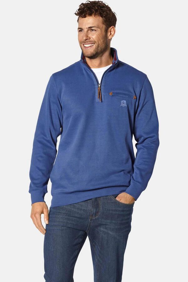 Babista katoenen regular fit trui Plus Size blauw