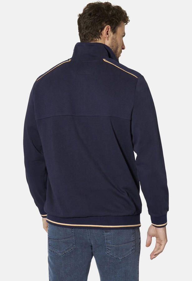 Babista katoenen regular fit trui Plus Size donkerblauw - Foto 2
