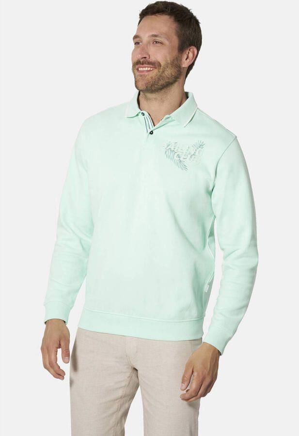 Babista katoenen regular fit trui Plus Size mintgroen