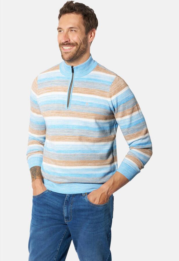 Babista katoenen trui Plus Size blauw