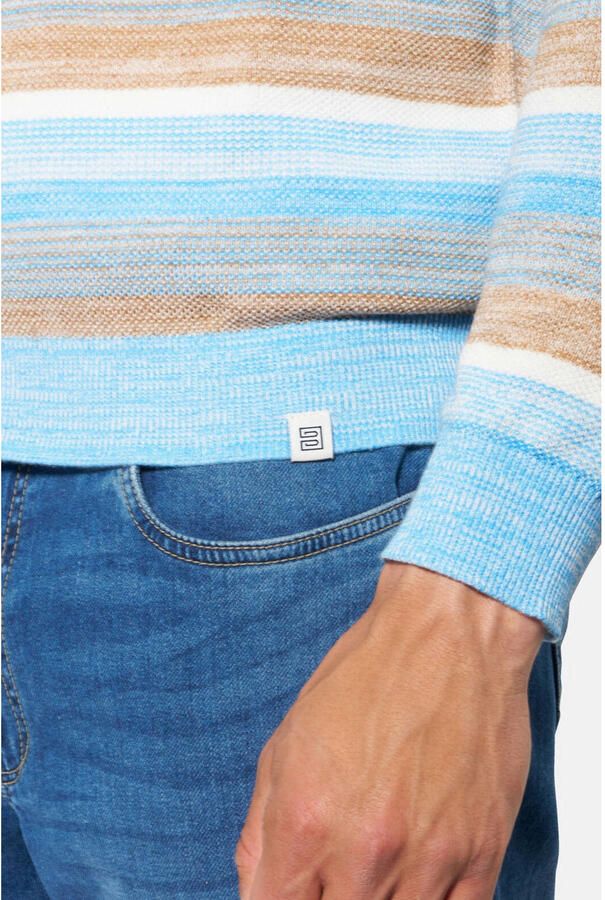 Babista katoenen trui Plus Size blauw - Foto 2