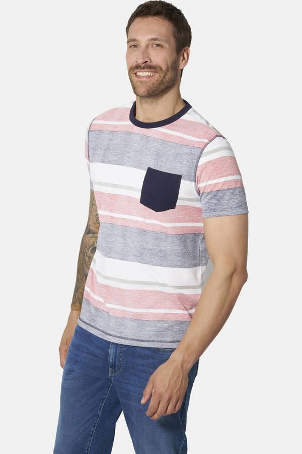 Babista LEARO regular fit gestreept T-shirt Plus Size meerkleurig