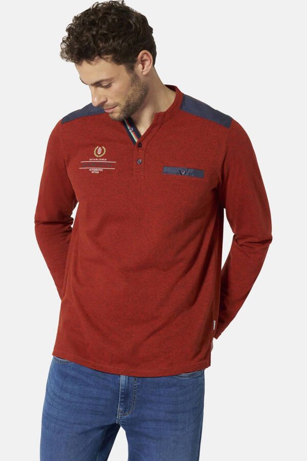 Babista longsleeve Plus Size met print rood
