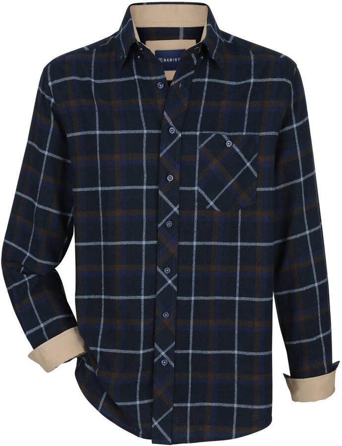 Babista MILANTARA regular fit overhemd Plus Size met print donkerblauw