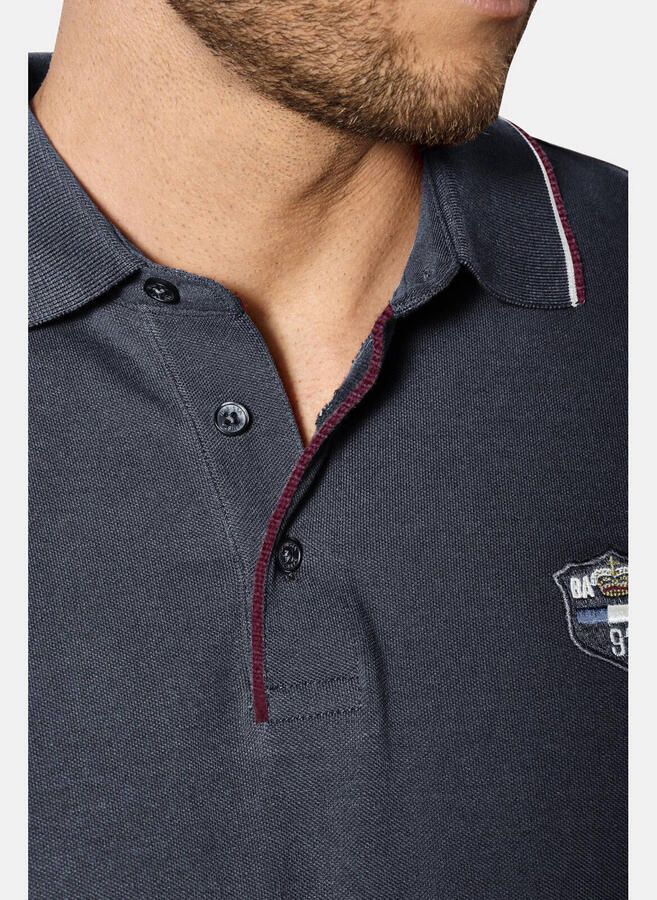 Babista MILANVETZO regular fit polo Plus Size donkerblauw - Foto 2