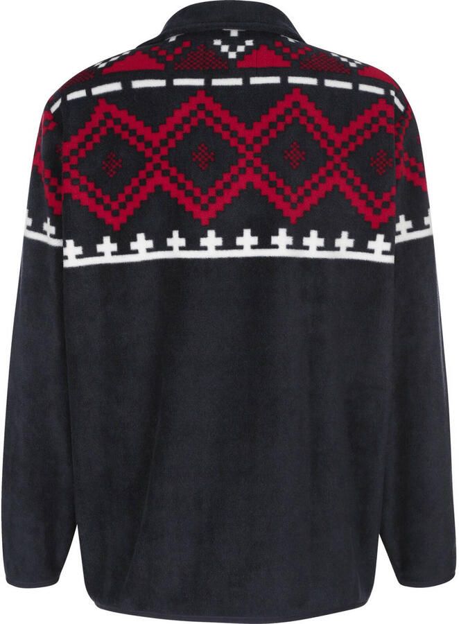 Babista trui met ingebreid patroon donkerblauw