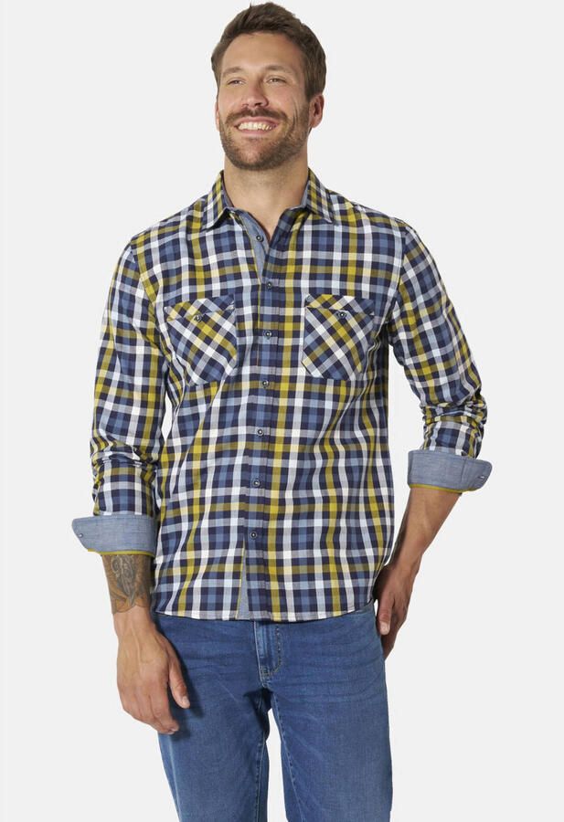 Babista overhemd Plus Size blauw - Foto 2