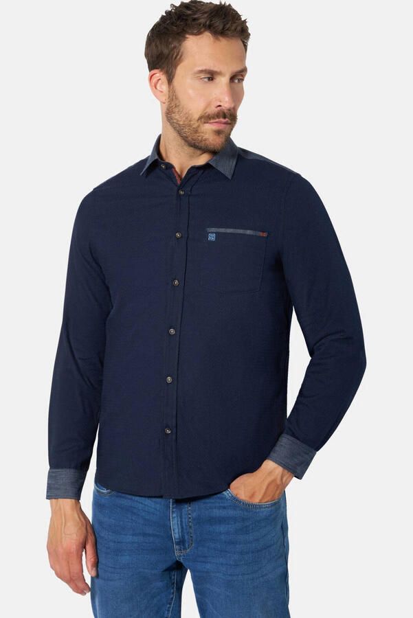 Babista overhemd Plus Size donkerblauw