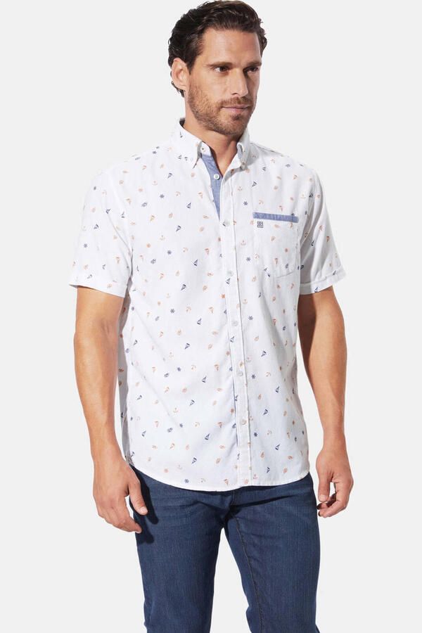 Babista overhemd Plus Size wit